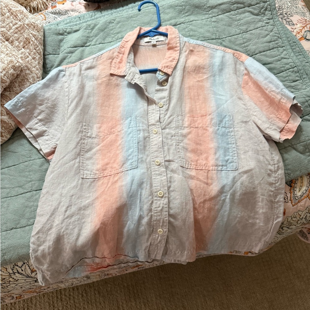 Madewell Beachside Linen Top - Picture 3 of 5